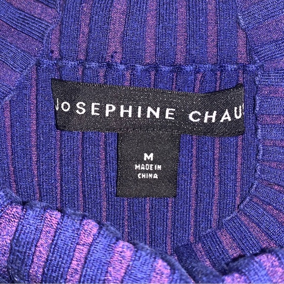Josephine Chaus Purple and Blue Knit Top - Picture 2 of 3